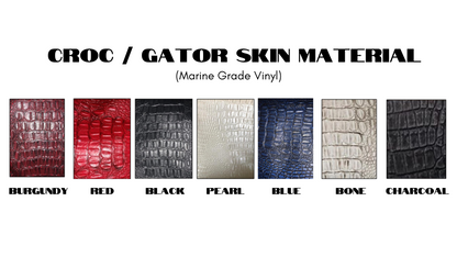4 Tone Gator with Ostrich Stripes and Gator Side