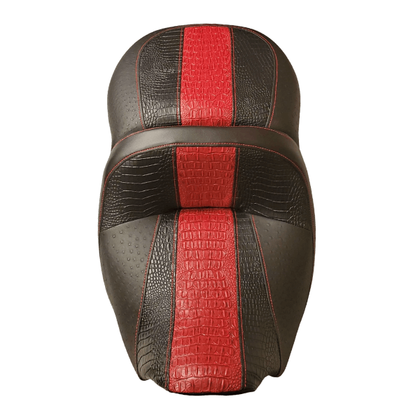 4-Tone Gator with Ostrich Sides and Gator Stripes
