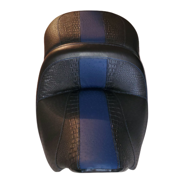 4-Tone Gator with Ostrich Sides and Gator Stripes
