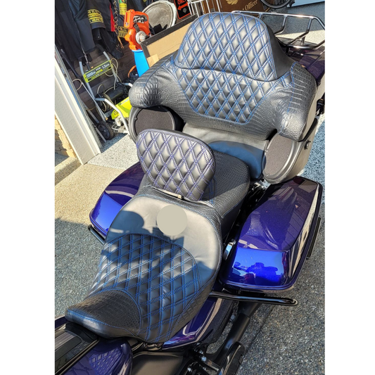 Tallboy Seat Cover with matching Backrest and Tourpak Cover